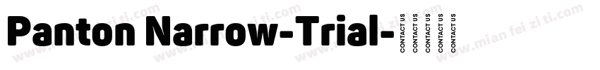 Panton Narrow-Trial字体转换
